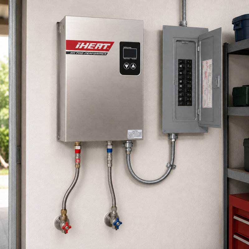 Chauffe-eau électrique sans réservoir AHS18-D 18 kW