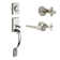 Handleset with Single Cylinder Deadbolt and Door Lever and Rosette
