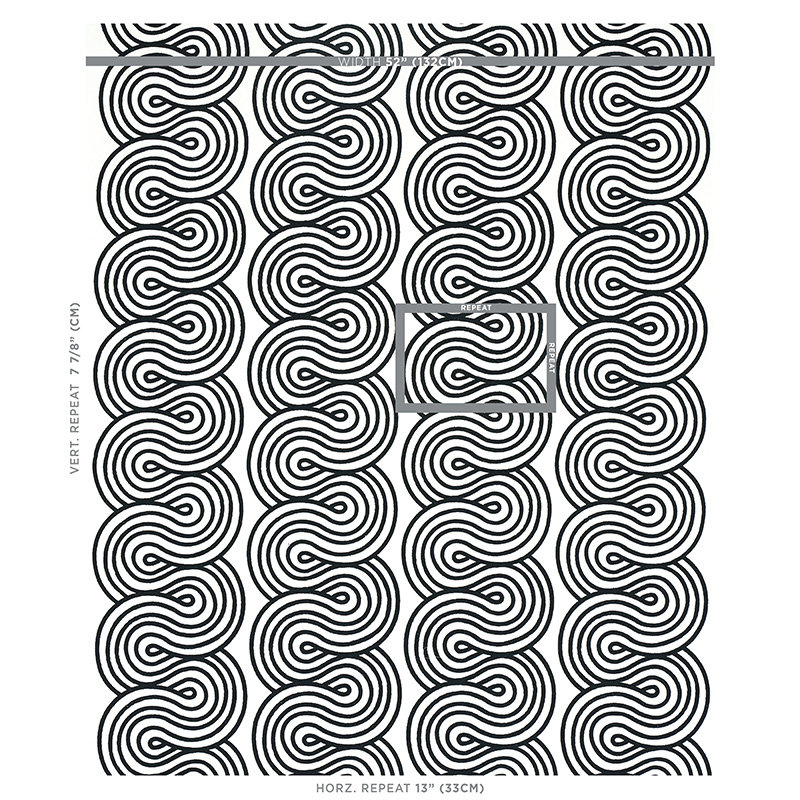Giraldi Embroidery Fabric, Black