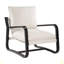 Chaise de salle à manger Blaire revêtue de tissu avec structure en métal-200956796