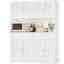 Armoire de cuisine avec tablette à micro-ondes H 70,9 po x l 55,1 po -98481605