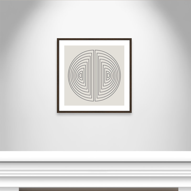 «Semi Moons» par Julia Balfour - reproduction imprimée, H 28,75 po x l 28,75 po x P 0,75 po