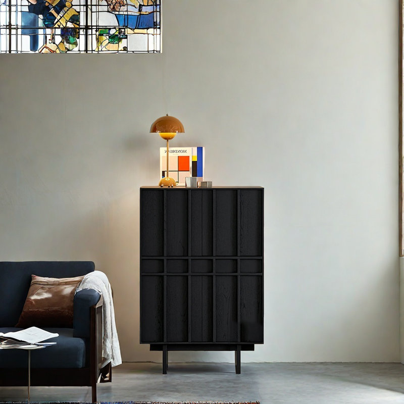 Armoire de rangement Vintage, Noir, noir, noir, noir