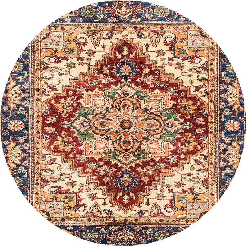 Oriental Indoor Rug, Round 5'