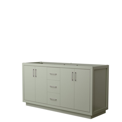 Base de meuble-lavabo double avec miroir 65,25 po Icon