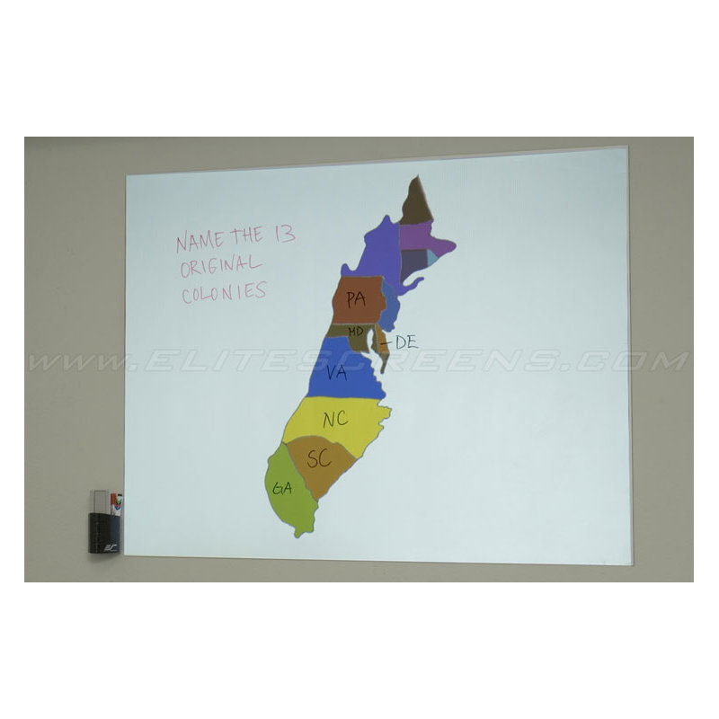 Insta-DE Series Graphic/Grid Wall Mounted Whiteboard, 48" x 120", 48" H x 240" W
