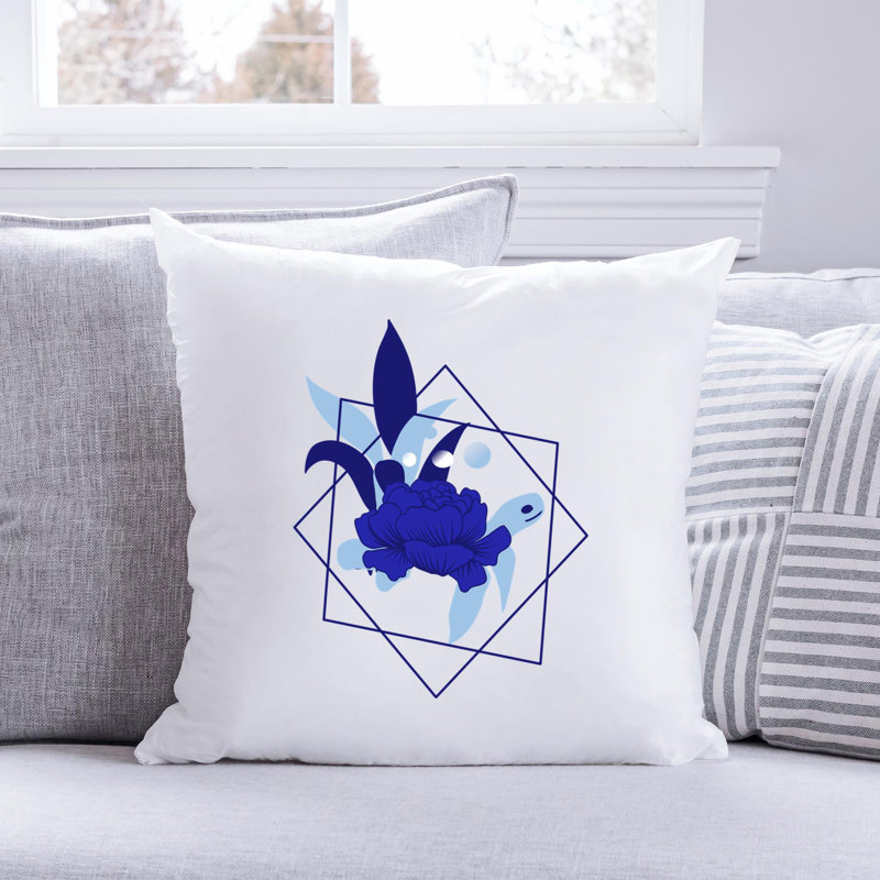 Nautical Sea Life_218 - Coussin décoratif avec coussin décoratif, H 18 po x l 18 po