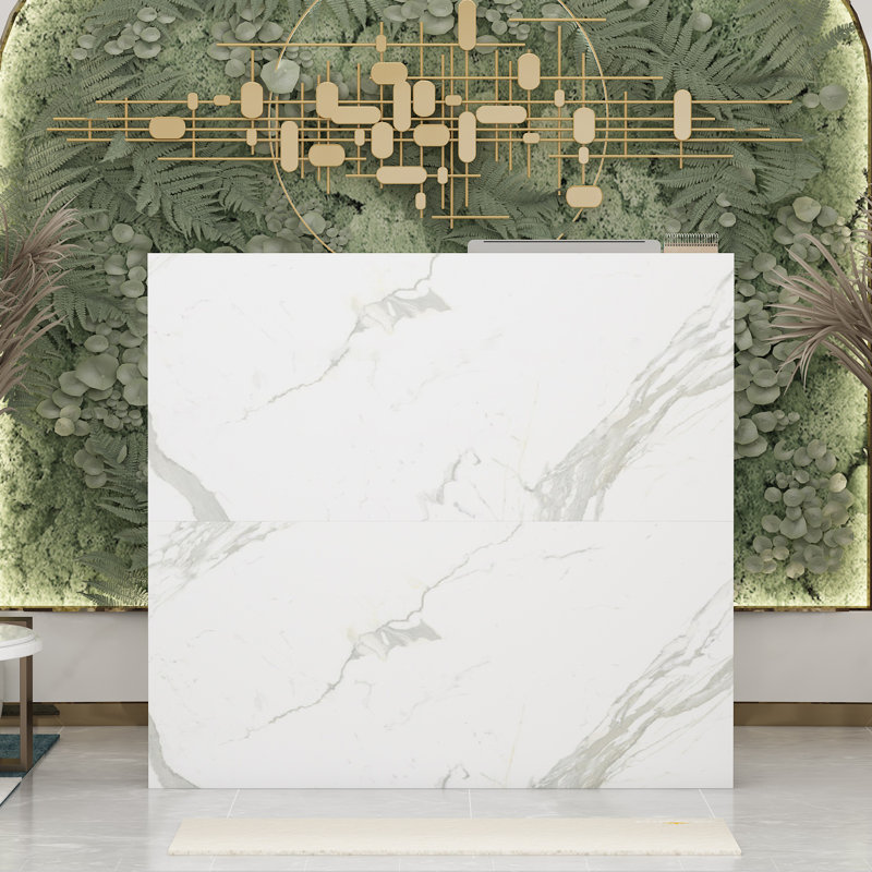 Dominika Executive Desk, Marble White