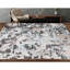 Tapis abstrait noué à la main gris / bleu clair / brun-58707197