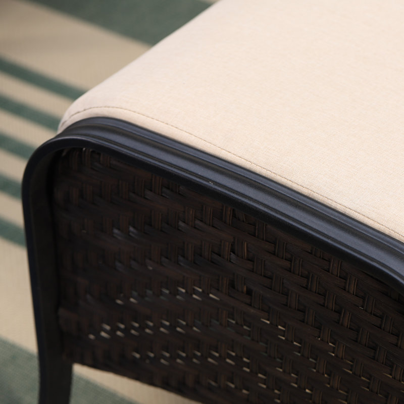 Argyri Outdoor Ottomans with Cushions