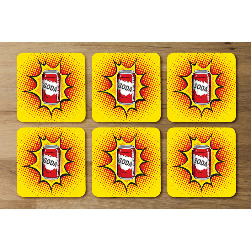 Douglas-Craig Square 6 Piece Coaster Set