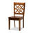Lemuel 5-Pc Dining Set in Walnut Brown Finished Wood, 37.4'' H X 17.9'' W X 19.9'' D-2141162040-2141162045