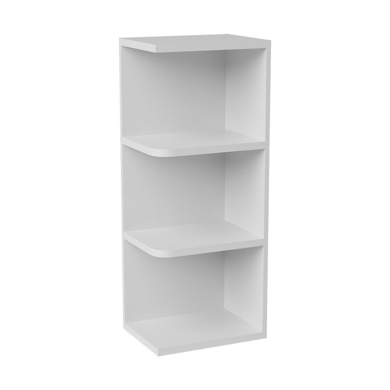 Tablette murale, 9" W x 30" H x 12" D, Blanc