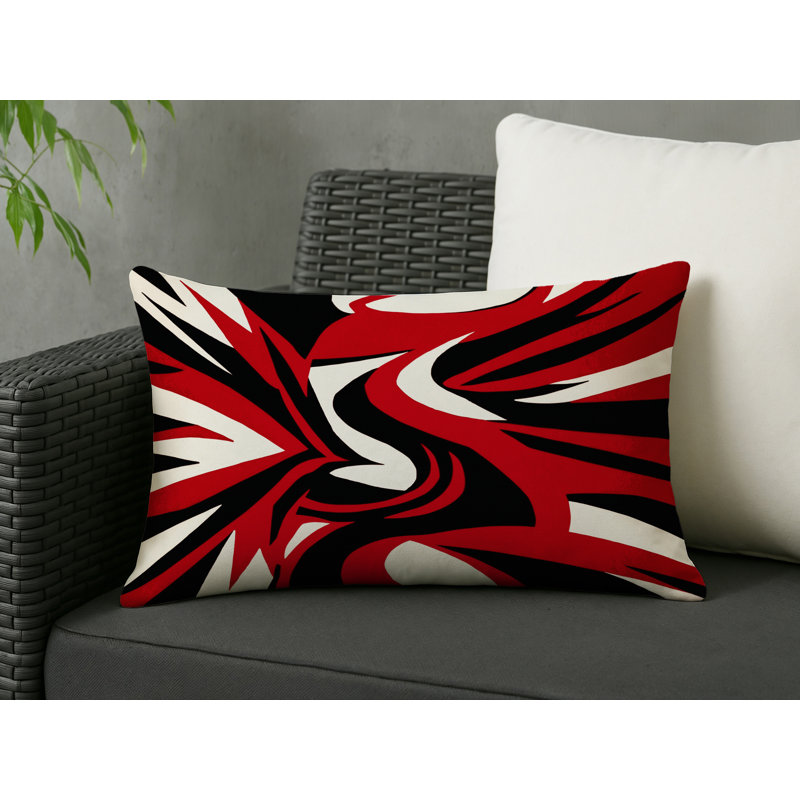 Abstract Redshift Indoor And Outdoor Pillow, Rectangle 20"H x 14"W