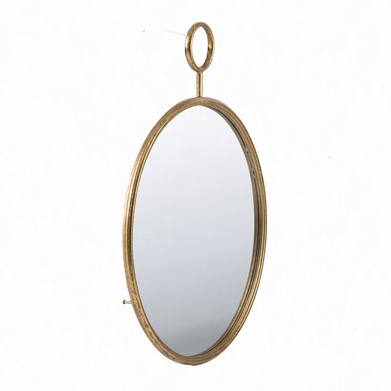 Miroir mural 22 "x 28" avec cadre en fer, miroir décoratif pour le salon, le vestibule, le bureau, 28,3 po x 22,4 po