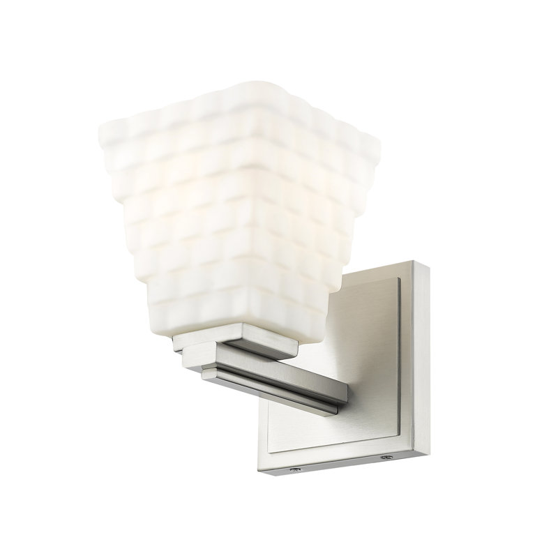 Applique murale 1 lumière Teyona, Nickel brossé