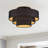 Hollenbeck 4 Light Black Extra Large Semi-Flush