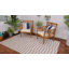 Tapis rayé intérieur / extérieur Robinson taupe / ivoire-712894901