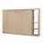 Full Size Murphy Bed Wall Bed with Bookshelf Natural Wood Finish-1036174042-1036173860