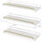 Floating Shelves, 3 Pcs, White/gold-1862231147