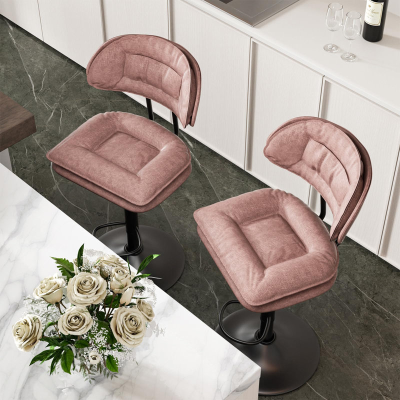Tabouret de bar Bergess, Rose
