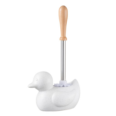 Modern Toilet Brush and Holder Set, 1 (White)