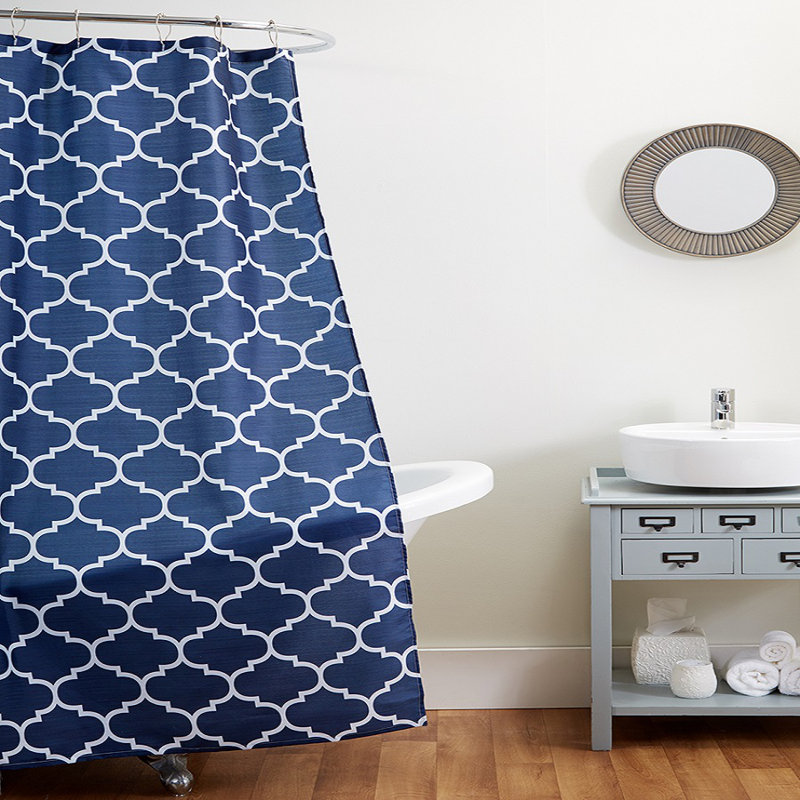 Updike Geometric Shower Curtain