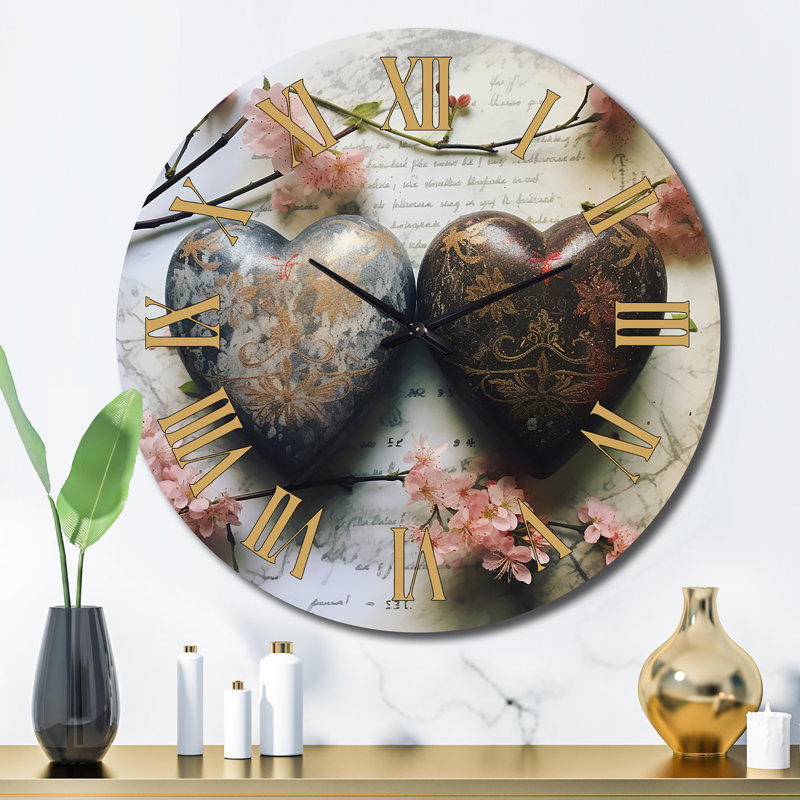 Khloe - Japon Woman Wall Clock, Large