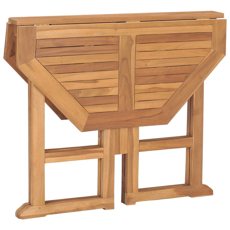 Bruto Foldable Wooden Dining Table, 35.4" W x 35.4" L x 29.5" H