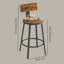 Aiyanna Counter Stool with Metal Frame