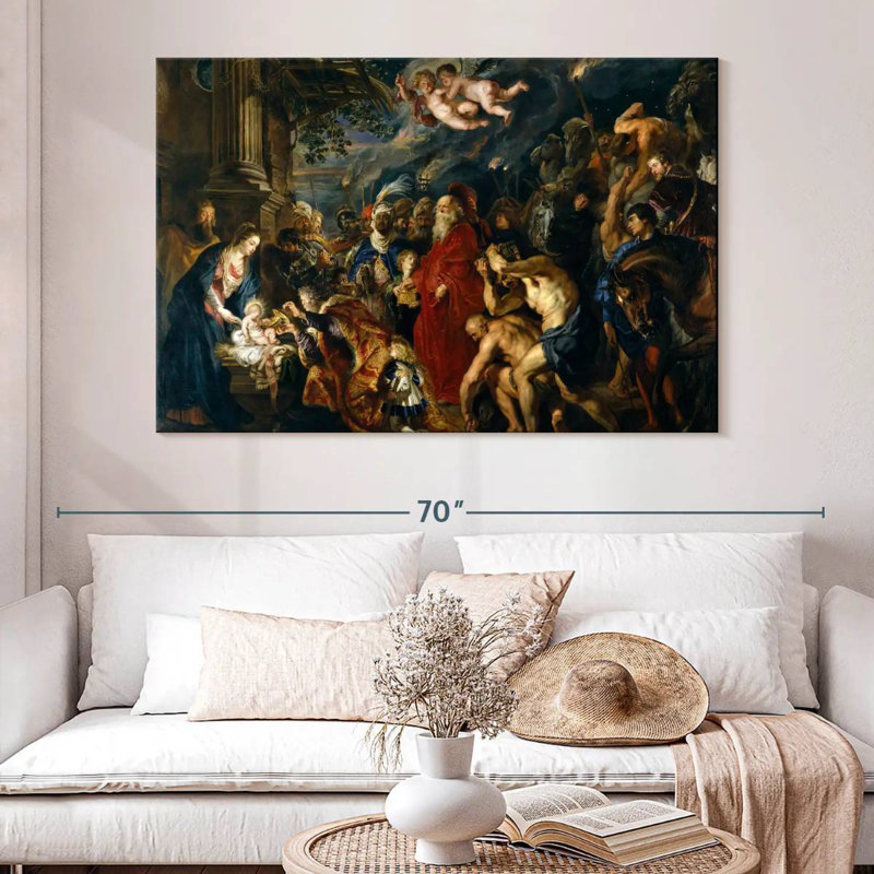 Leisha adoration des mages 1609, H 34 po x l 51 po