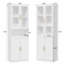 Armoire de rangement de cuisine avec portes en verre