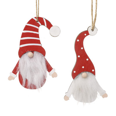 11cm Wood Hanging Figurine Ornament