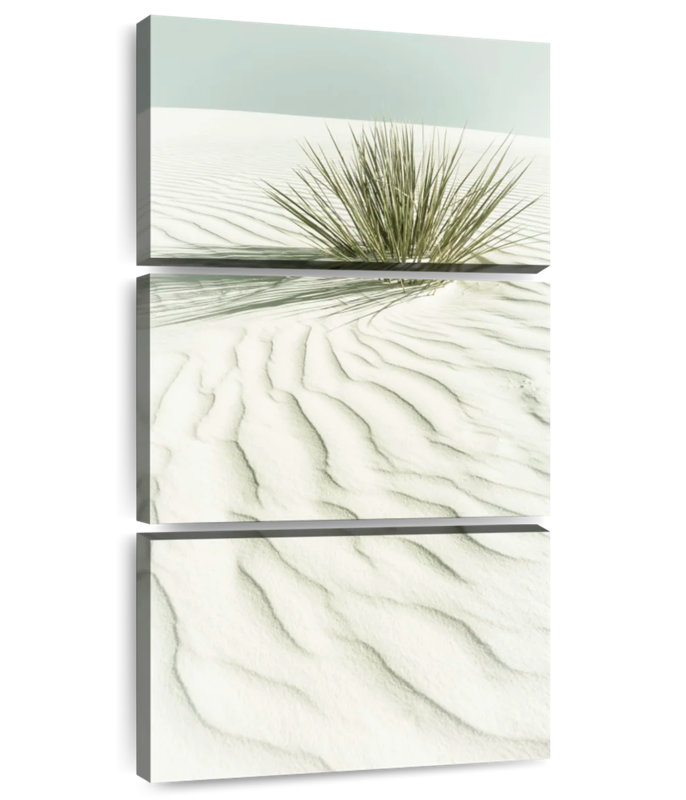 Paysage de sable blanc rétro, H 32 po x l 15 po