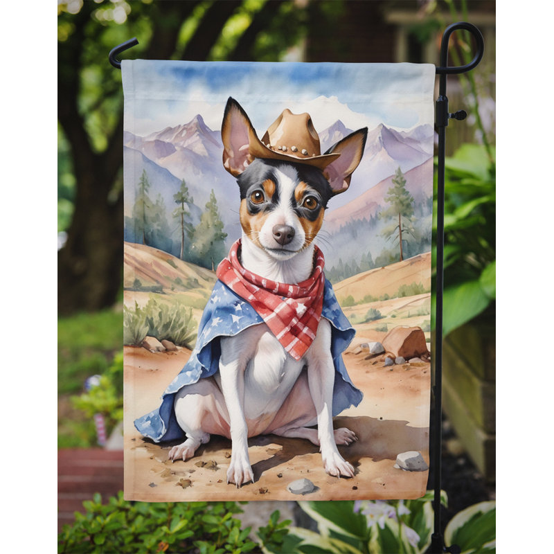 Drapeau Cowboy Welcome Garden, Terrier de rat