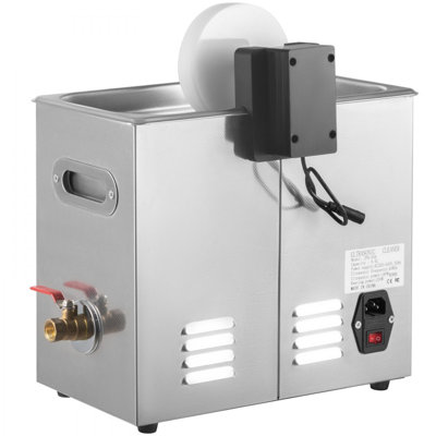 Ultrasonic Vinyl Record Cleaner 6L 40kHz Vinyl Ultrasonic Cleaning Machine Knob Control Record Ultrasonic Cleaner 4 Records Vinyl Sonic Cleaner Stainless Steel Tank w/Mechanical Heater & Timer