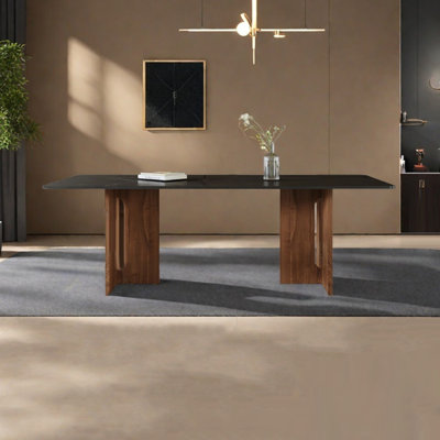High-end vintage solid wood dining table