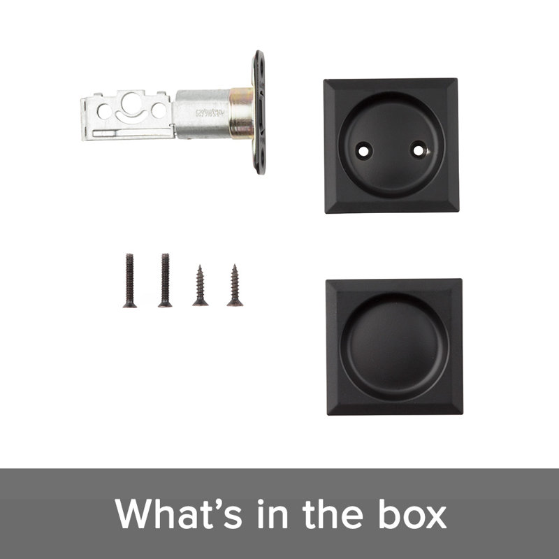 Square Passage Pocket Door Hardware