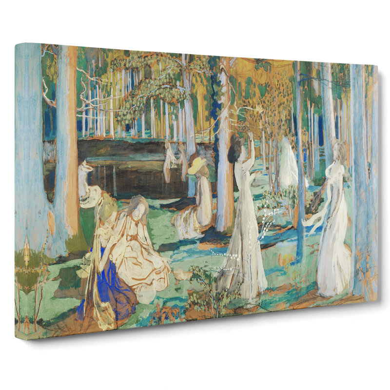 The Sacred Wood by Maurice Denis - Wrapped Canvas Print, 35cm H x 50cm W x 3cm D