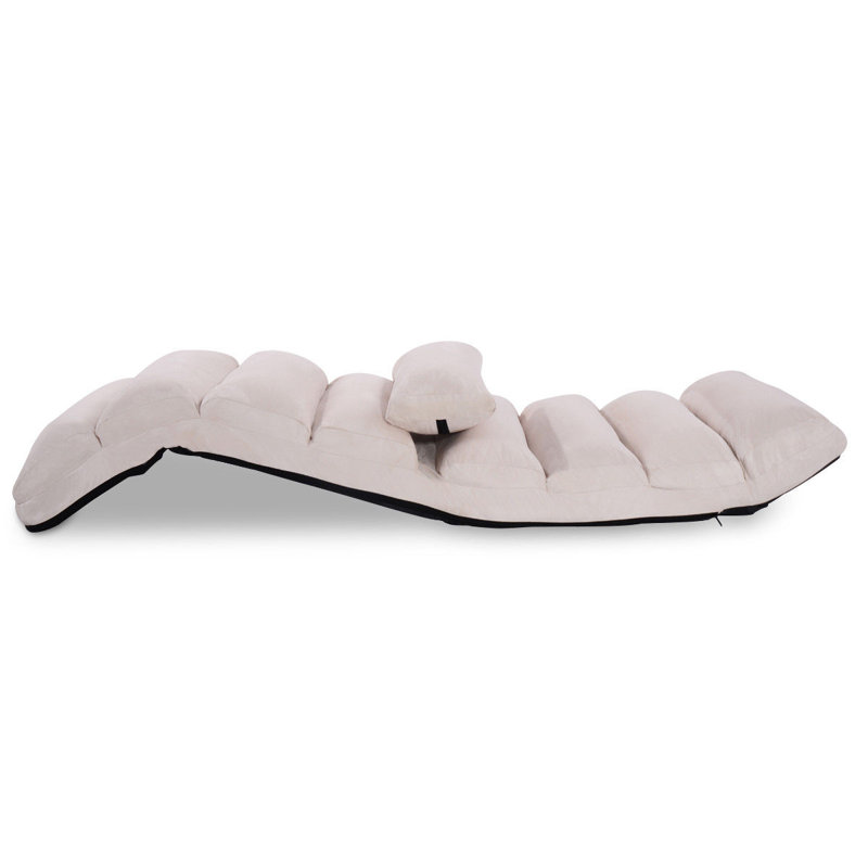 Upholstered Chaise Lounge, Beige