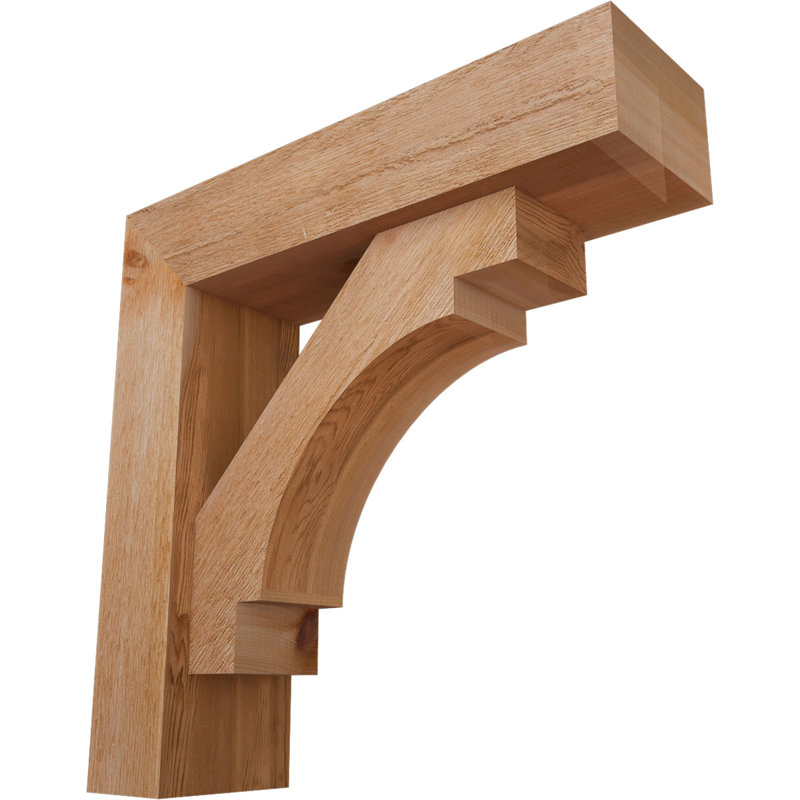 Support Merced Block avec support décalé, 22 X 22, Cèdre rouge occidental de l 6 po (scié brut)