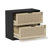 31.1"W Rattan File Cabinet With 2 Drawer & Lock-1872858597