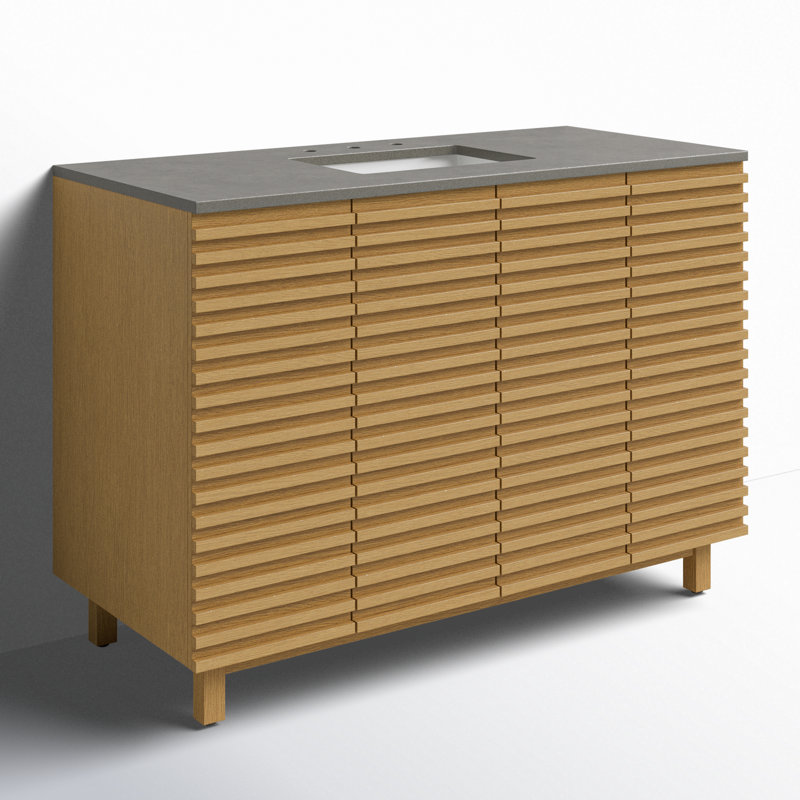 Horizontal Linear 48'' Single  Sink Vanity