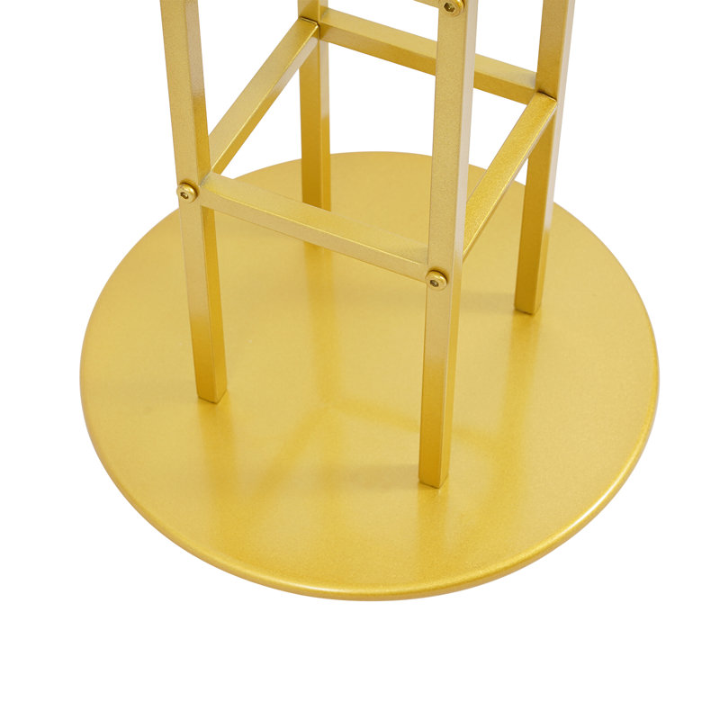 Gold Metal Top Flower Display Stand