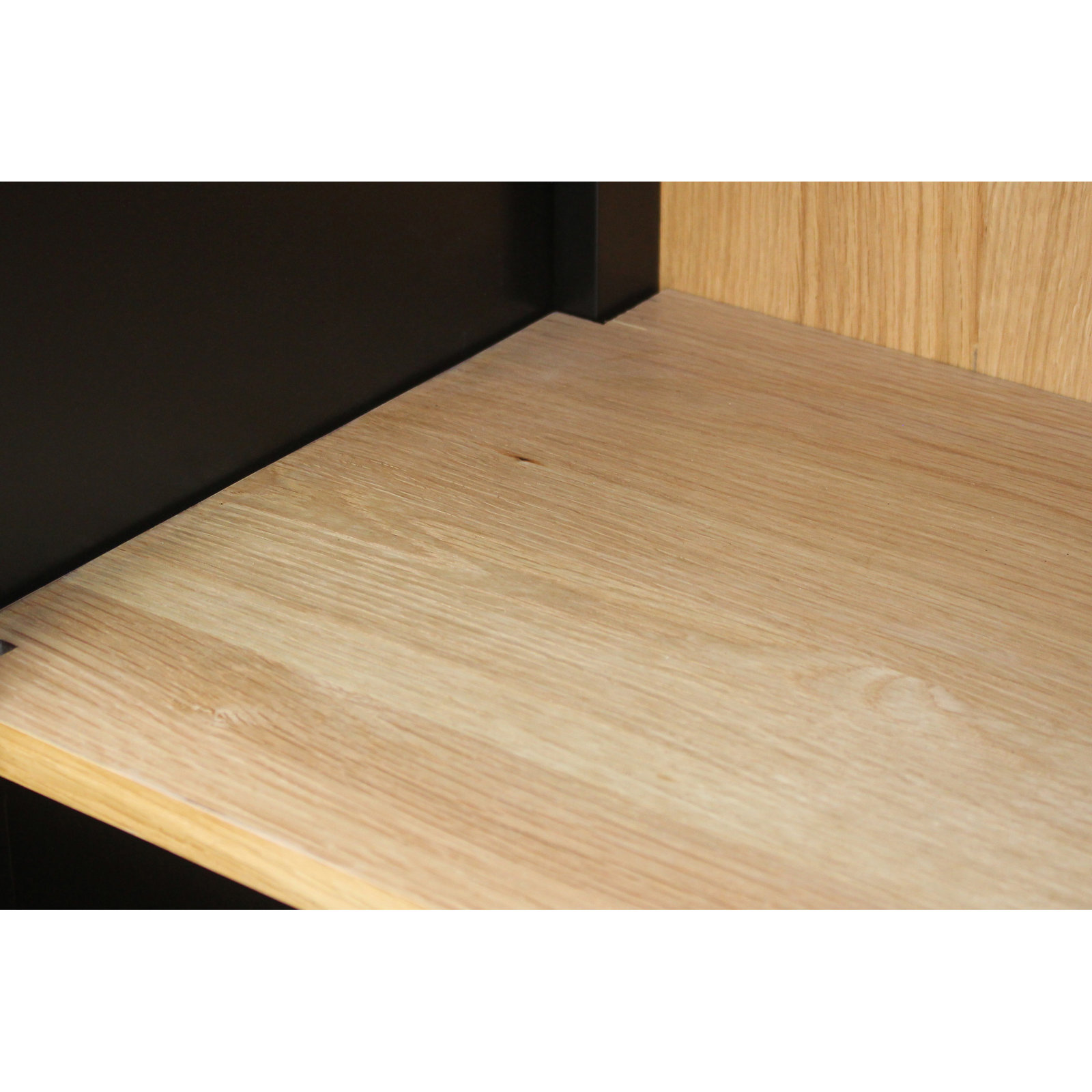 2-Door Glass Paned Storage Cabinet, Black