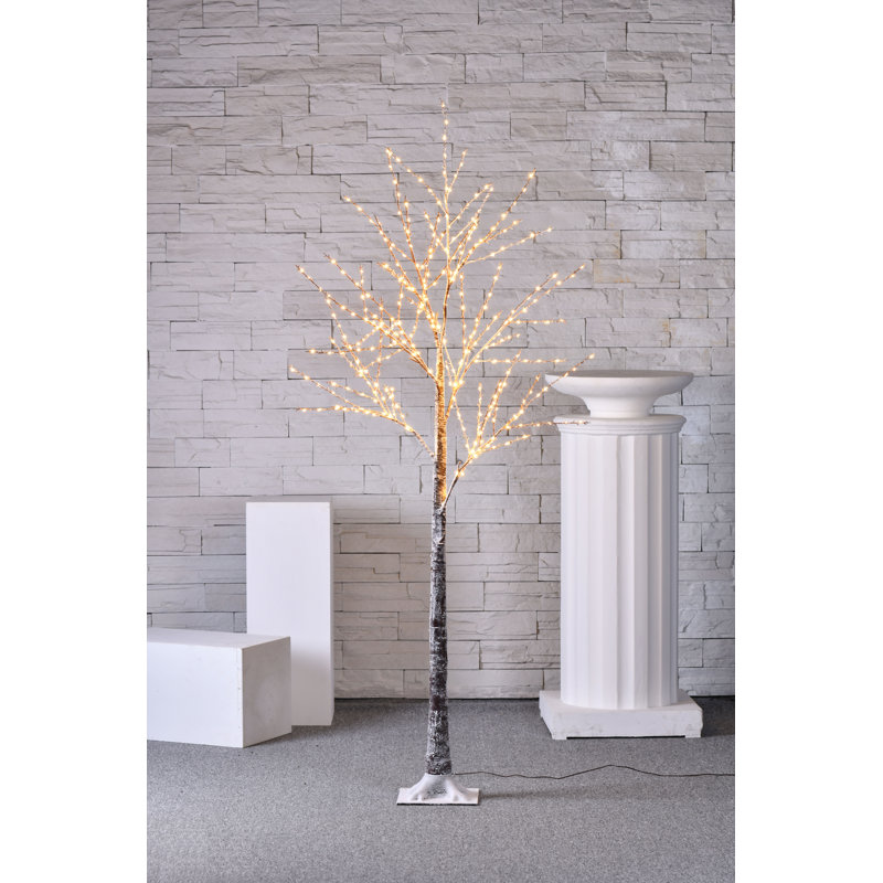4'' Faux Birch Tree, White