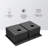 33"X22" Gunmetal Black 16 Gauge Double Bowl Drop In Sink With 10" Deep Basins, 50/50 Design For Improved Kitchen Workflow, Hand - Crafted Rear 3.5 Drain, X Grooves Easy Water Disposal, 3Mm Sound
