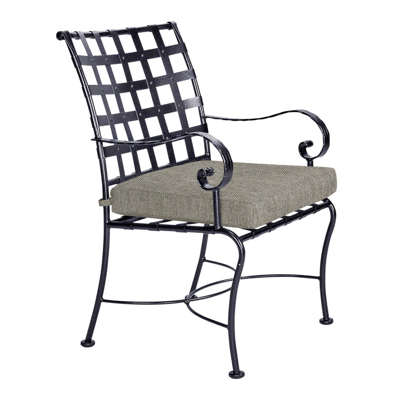 Classico Outdoor Dining Armchair, Graphite, Flagship Stone Sunbrella®