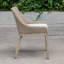 Chaise de salle à manger d'extérieur en osier Uttermost Paloma
