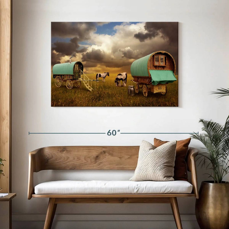 Gypsy Caravan Wagons, 30" H x 45" W